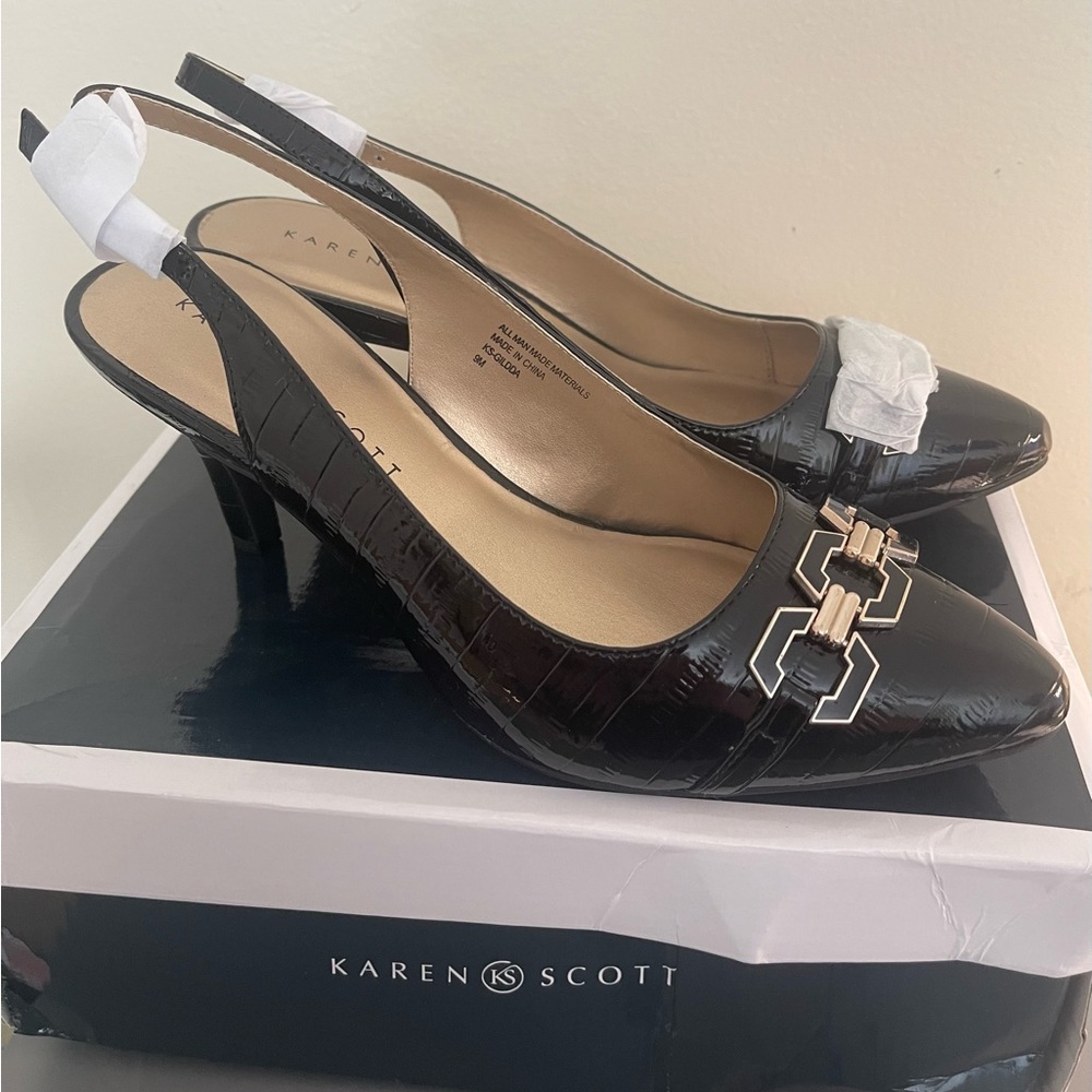 Gilda slingback pumps black 9M